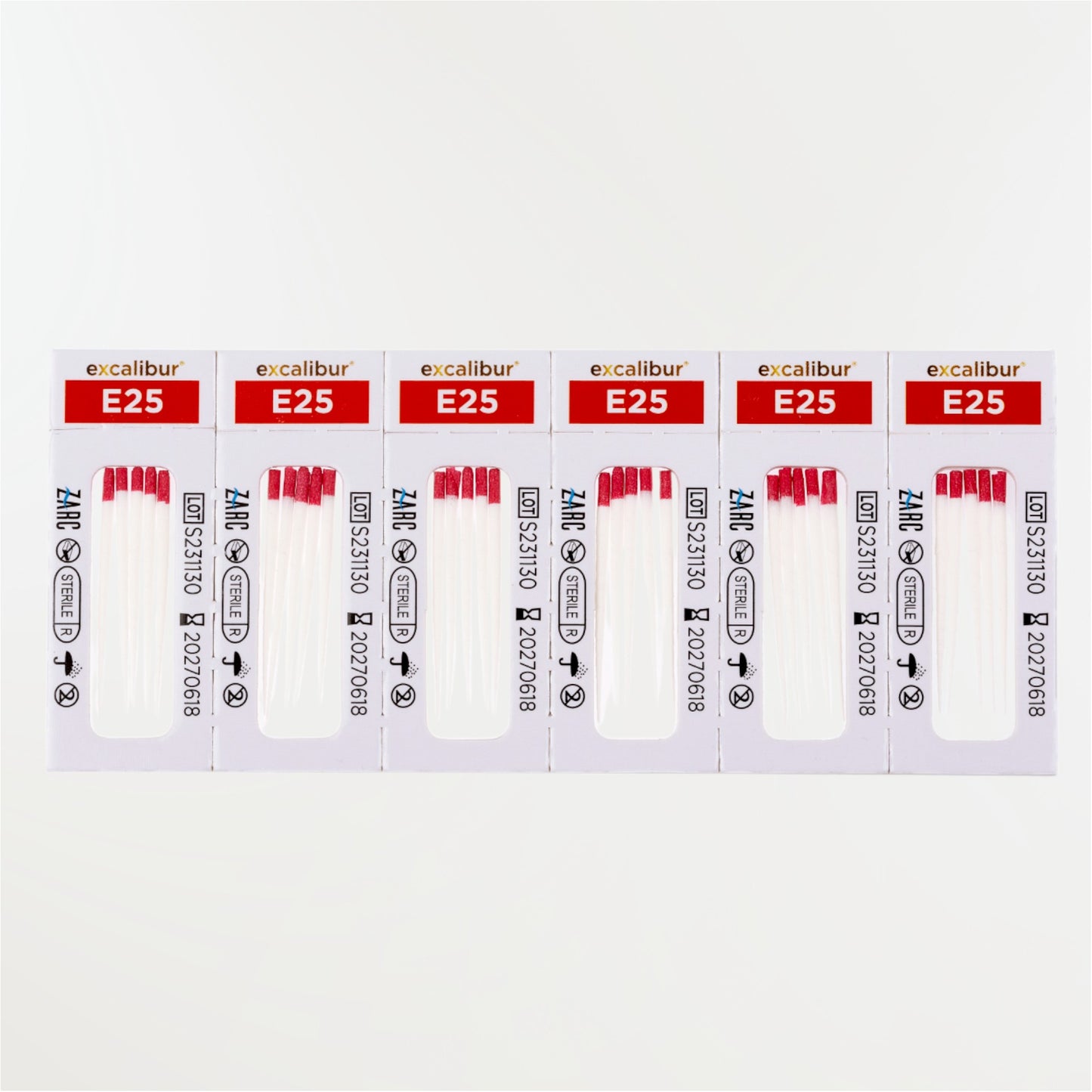 Excalibur sterile paper points in individual blister packs
