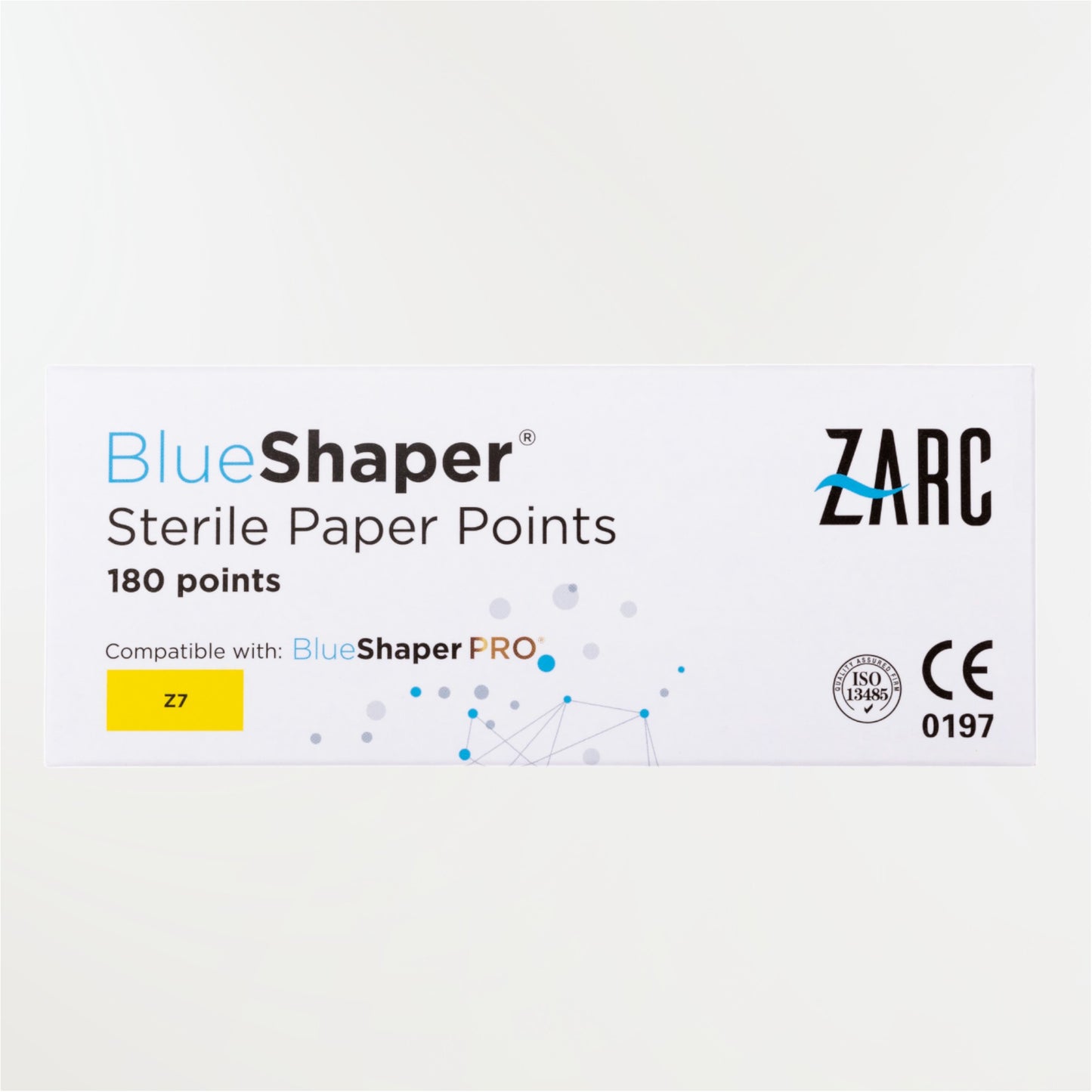 Pointes de papier stériles BlueShaper - Boîte de 180 ( Blisters individuels de 6 instruments)