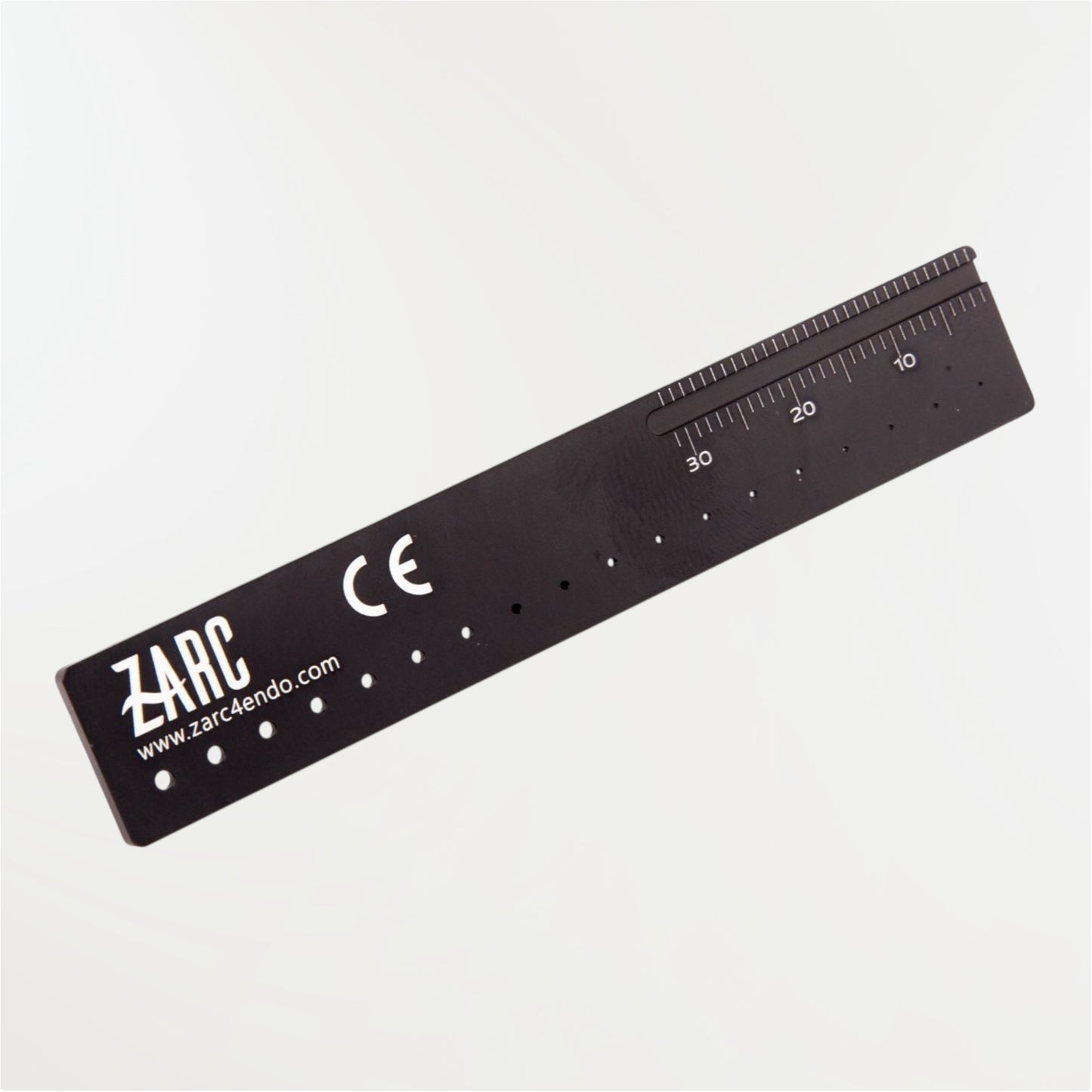 Réglette de calibration du diamètre des cônes ZARC – noire, autoclavable, compatible microscope