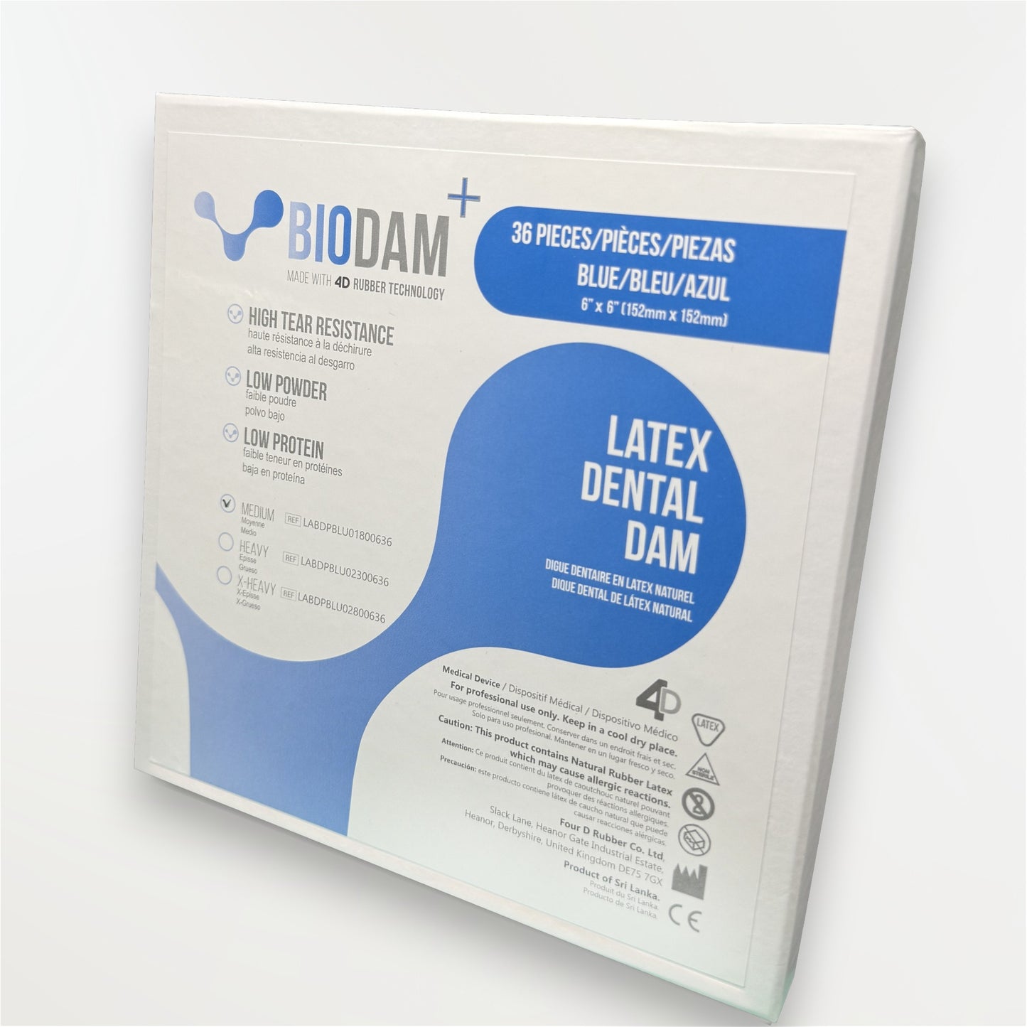 Digues Biodam+ avec latex - Boîtes de 36