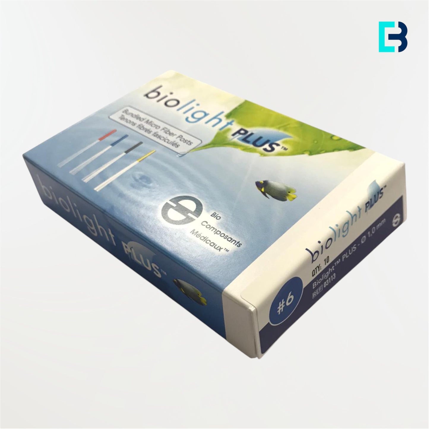 Micro-tenons fibrées Biolight-Plus pour reconstitution corono radiculaire a minima
