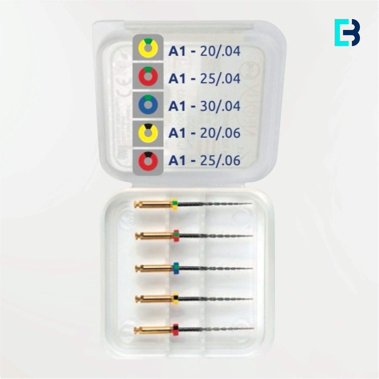 Blister assortiment Neoniti A1 n°4 – 4 limes endodontiques Shaper et 1 lime Finisher NiTi, Neolix