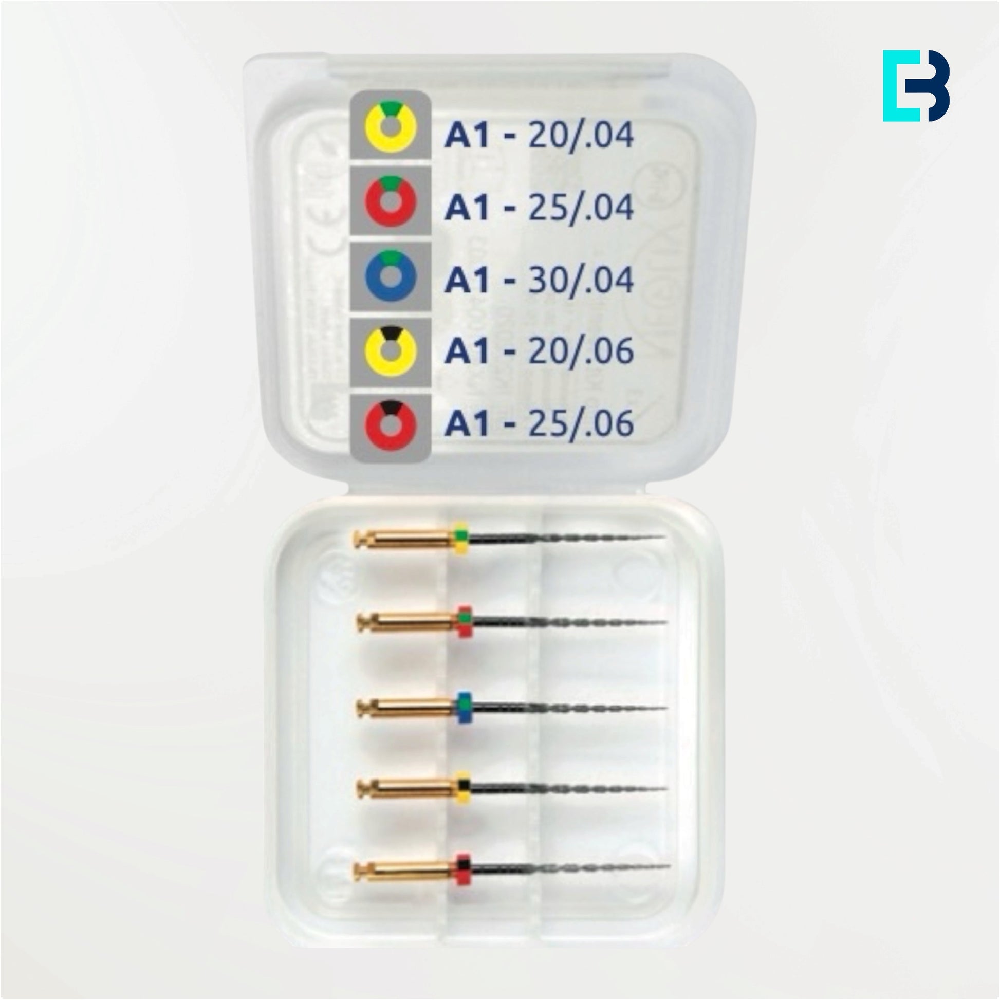 Blister assortiment Neoniti A1 n°4 – 4 limes endodontiques Shaper et 1 lime Finisher NiTi, Neolix