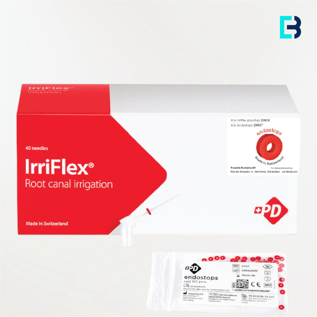 Irriflex avec stoppers