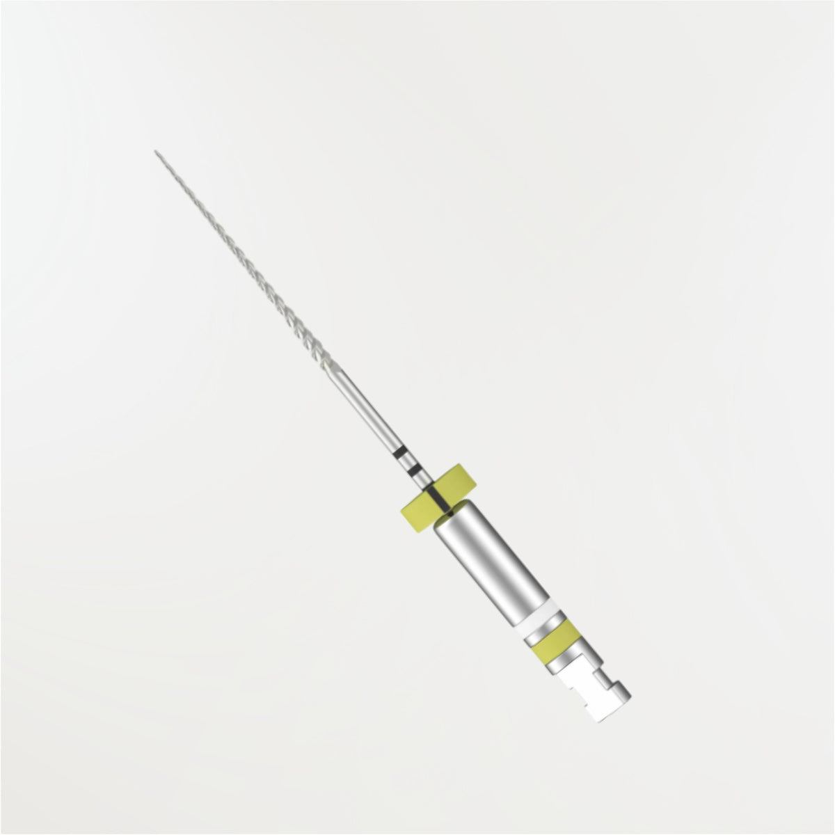 Limes rotatives MiniKut EZT en nickel-titane traité thermiquement pour la négociation canalaire, section carrée à quatre angles de coupe et blister de 6 instruments stériles