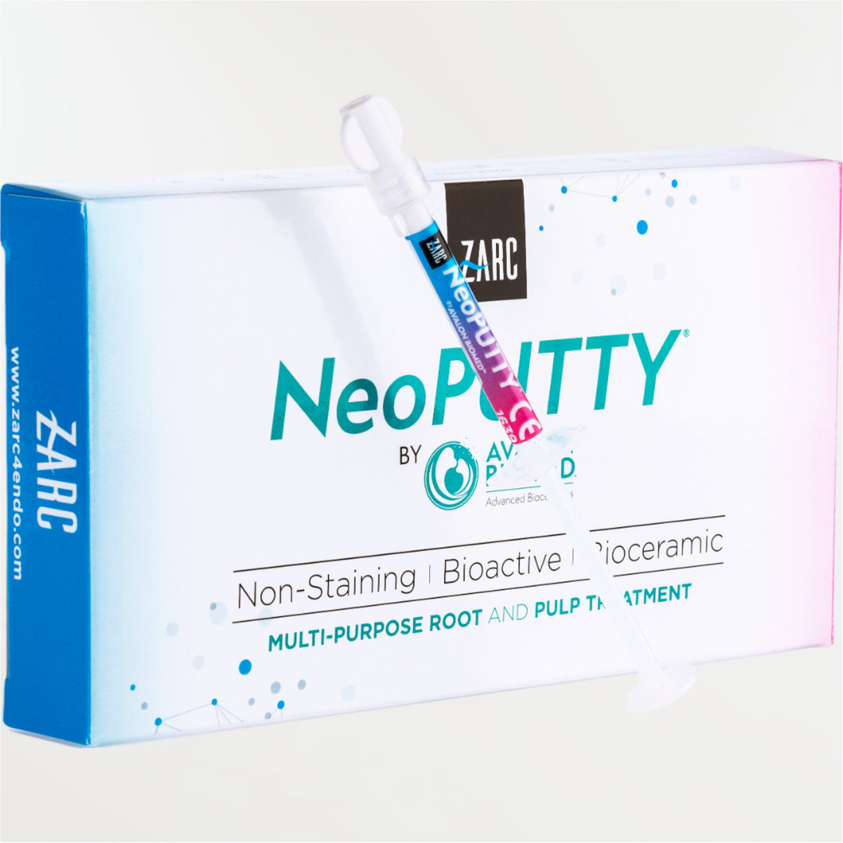 Neo Sealer Putty ZARC by Avalon – biocéramique MTA prête à l'emploi, seringue 0,5g ou 1,2g