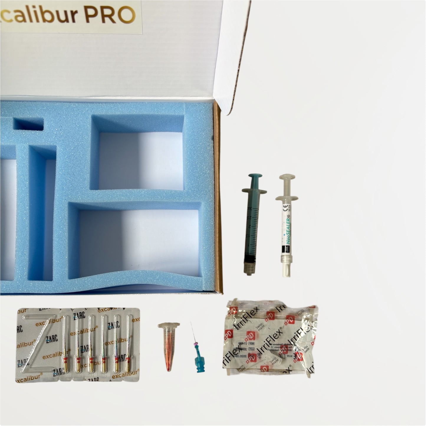 kit de découverte en endodontie, routine endodontie, réciprocité, dual rinse HEDP, Neo sealer flo, biocéramique, simulateur, irriflex, rotation réciproque, formation, Stéphane simon
