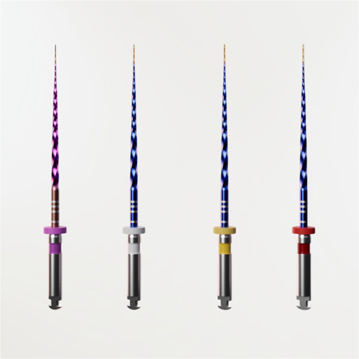 Limes rotatives BlueShaper PRO ZARC double traitement thermique NiTi Gold Pink Blue – blisters stériles