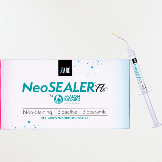 Neo Sealer FLO ZARC by Avalon – ciment biocéramique MTA fluide pour obturation canalaire