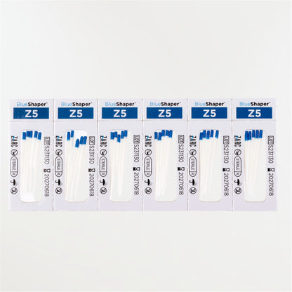 Pointes de papier stériles BlueShaper ZARC – tailles Z3 à Z7, blisters individuels de 6, boîte de 180