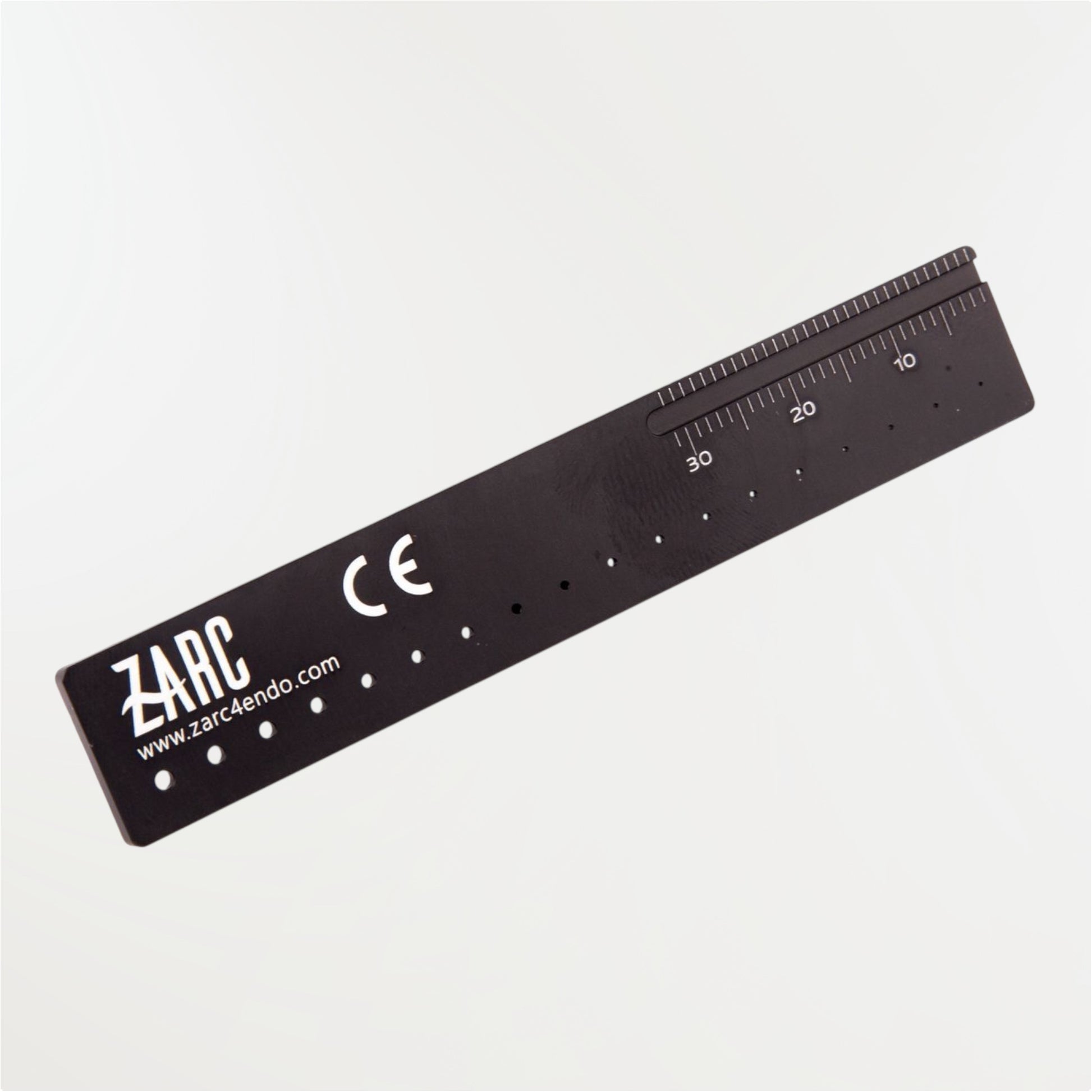 Réglette de calibration du diamètre des cônes ZARC – noire, autoclavable, compatible microscope