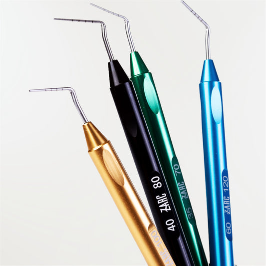 Z-Plugger ZARC fouloirs manuels compaction verticale à chaud – technique de Schilder, double extrémité